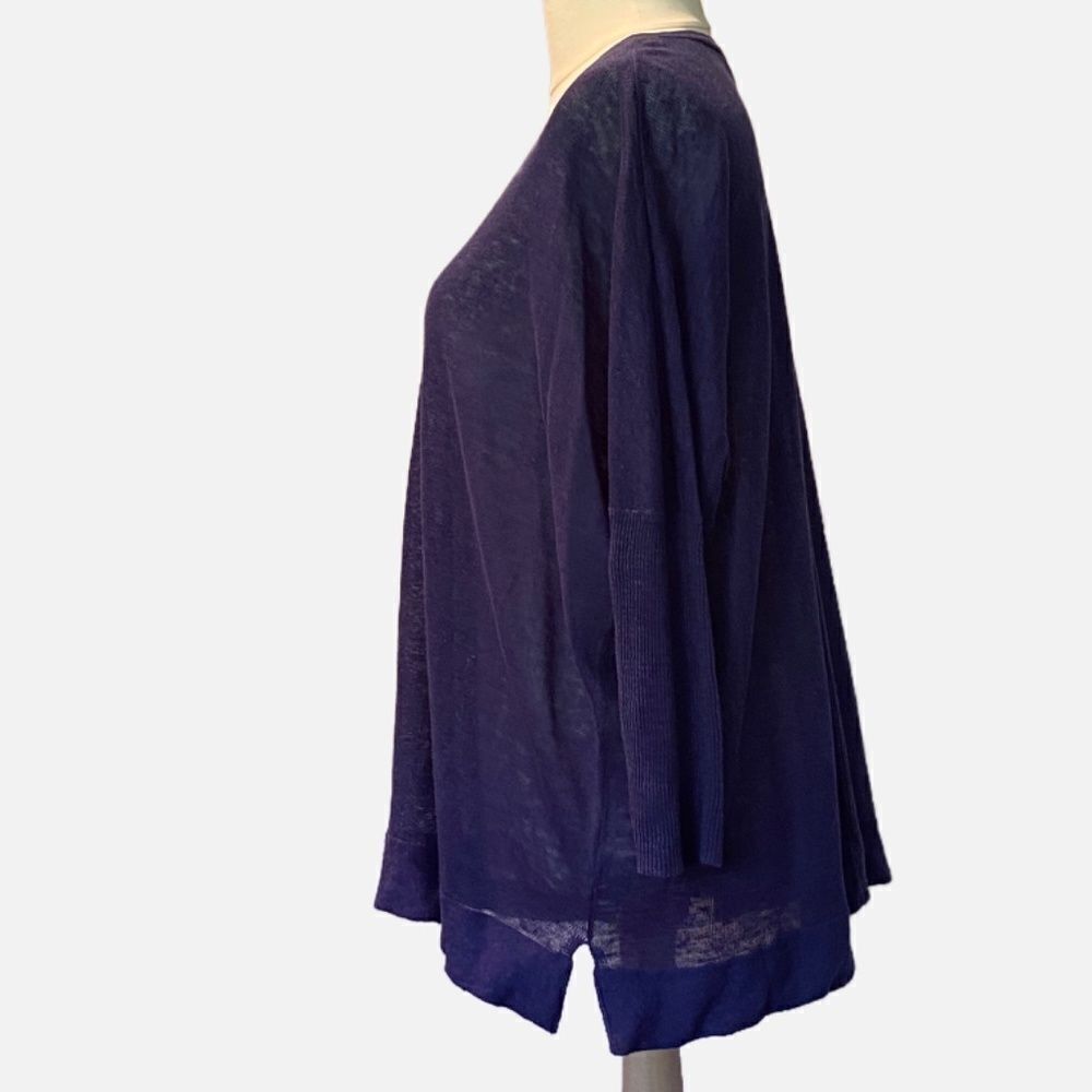 Eileen Fisher Size Small Blue Lightweight Oversized Sweater New 0130 - Picture 2 of 9